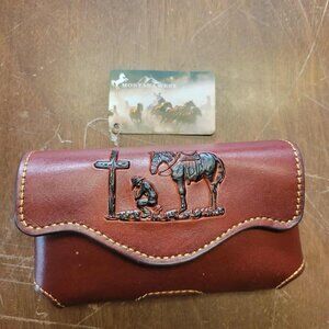 Montana West Men's Leather Cell Phone Belt Holder